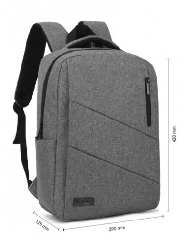 MOCHILA PARA PORTATIL CITY BACKPACK 15,6" GREY