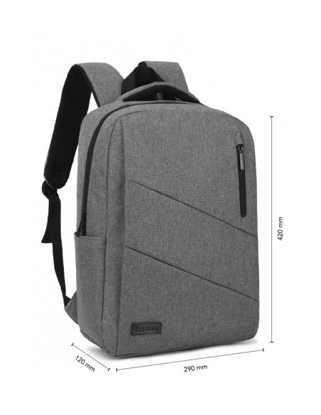 MOCHILA PARA PORTATIL CITY BACKPACK 15,6" GREY