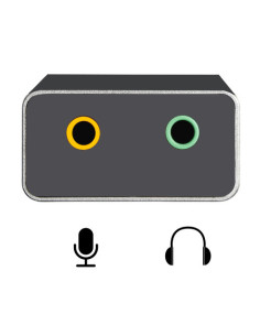 EWENT TARJETA DE SONIDO USB TIPO C CON 2 JACK DE 3 2
