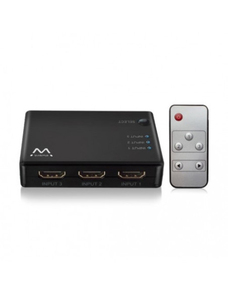 EWENT CONMUTADOR HDMI 4K 3x1 CON MANDO A DISTANCIA EWENT CONMUTADOR HDMI 4K 3x1 CON MANDO A DISTANCIA