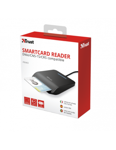 TRUST PRIMO LECTOR DNI. USB. NEGRO (23890)