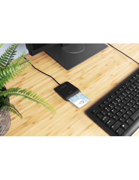 TRUST PRIMO LECTOR DNI. USB. NEGRO (23890)