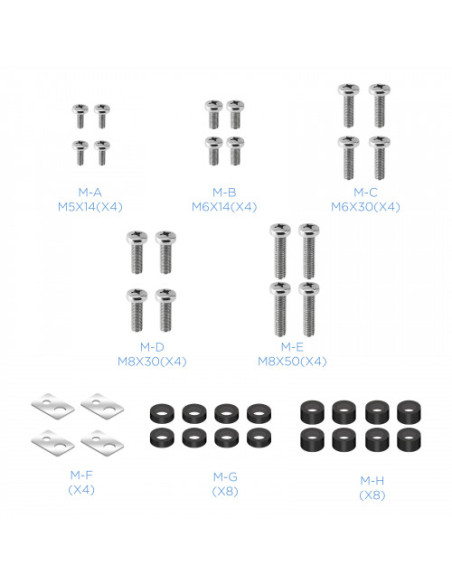 TOOQ SOPORTE DE MESA ALUMINIO DB3265F-B PARA PANTALLAS 32-65", NEGRO