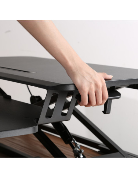 EWENT STAND DE ESCRITORIO AJUSTABLE EN ALTURA CON BADEJA PARA TECLADO EWENT 1545