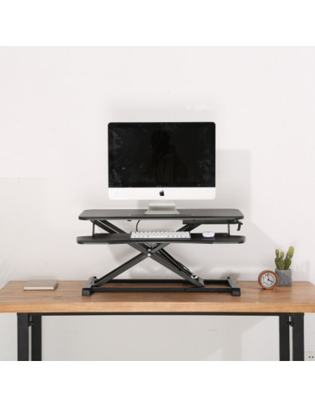 EWENT STAND DE ESCRITORIO AJUSTABLE EN ALTURA CON BADEJA PARA TECLADO EWENT 1545