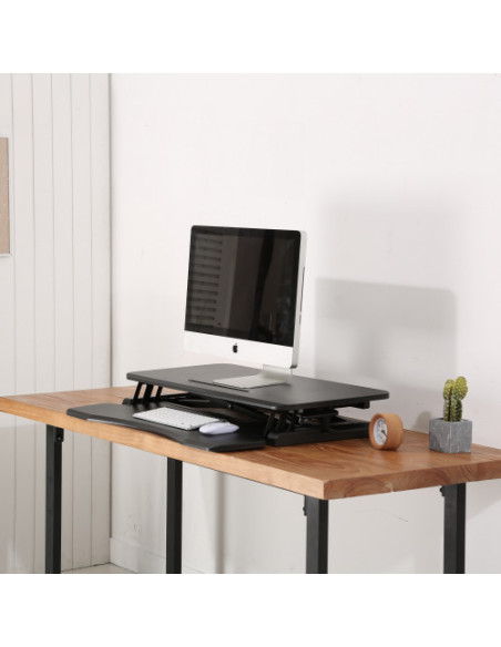EWENT STAND DE ESCRITORIO AJUSTABLE EN ALTURA CON BADEJA PARA TECLADO EWENT 1545