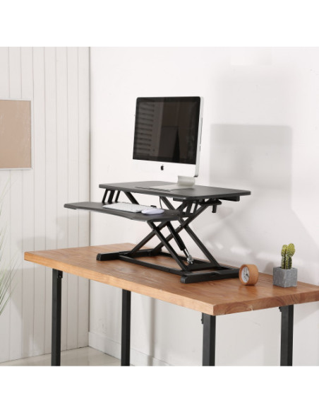 EWENT STAND DE ESCRITORIO AJUSTABLE EN ALTURA CON BADEJA PARA TECLADO EWENT 1545