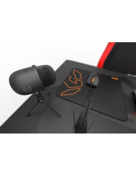 KROM MICROFONO KIMU PRO. MINI USB A USB. TRIPODE. NEGRO