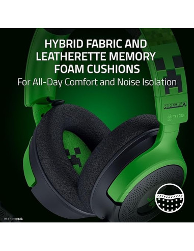 AURICULARES RAZER KRAKEN V4 X MINECRAFT EDIT....