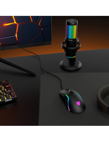 KROM KAZE | MICRÓFONO STREAMING RGB