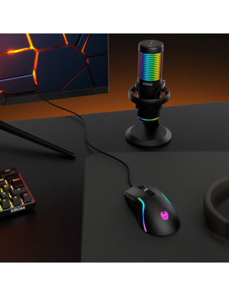 KROM KAZE | MICRÓFONO STREAMING RGB