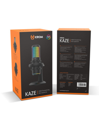 KROM KAZE | MICRÓFONO STREAMING RGB