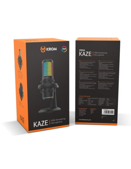 KROM KAZE | MICRÓFONO STREAMING RGB