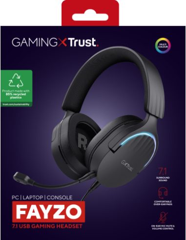 GXT490 FAYZO 7.1 USB HEADSET BLK