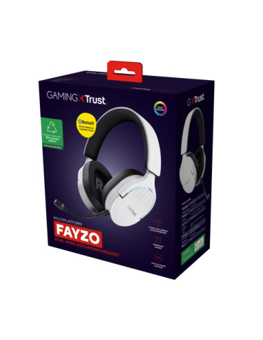 TRUST GXT491W FAYZO WIRELESS HEADSET WHT