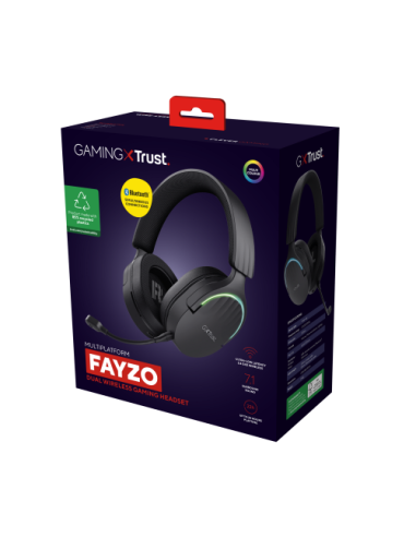 TRUST GXT491 FAYZO WIRELESS HEADSET BLK