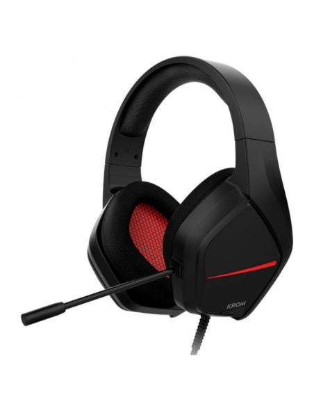 KROM AURICULARES GAMING NEGRO/ROJO