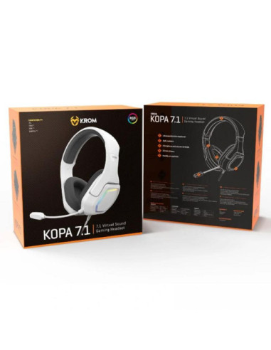 KROM AURICULARES GAMING BLUETOOTH  7.1 NEGRO