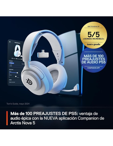 AURICULARES STEELSERIES - ARCTIS NOVA 5P BLANCO...