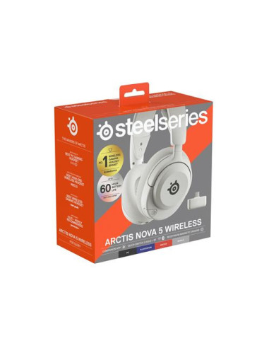 AURICULARES STEELSERIES - ARCTIS NOVA 5 BLANCO...