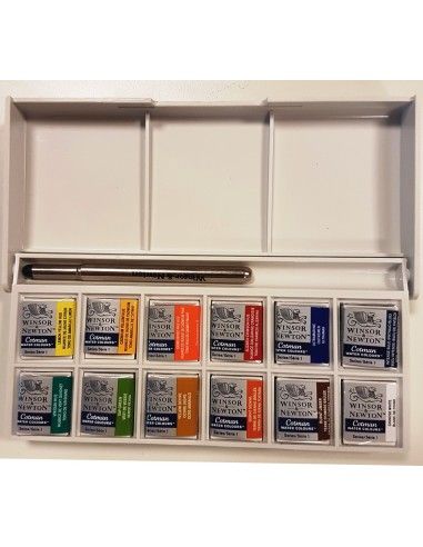 ESTUCHE ACUARELAS PORTATIL 12 COLORES