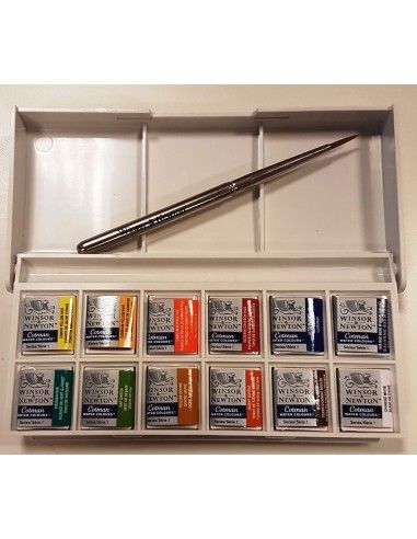 ESTUCHE ACUARELAS PORTATIL 12 COLORES