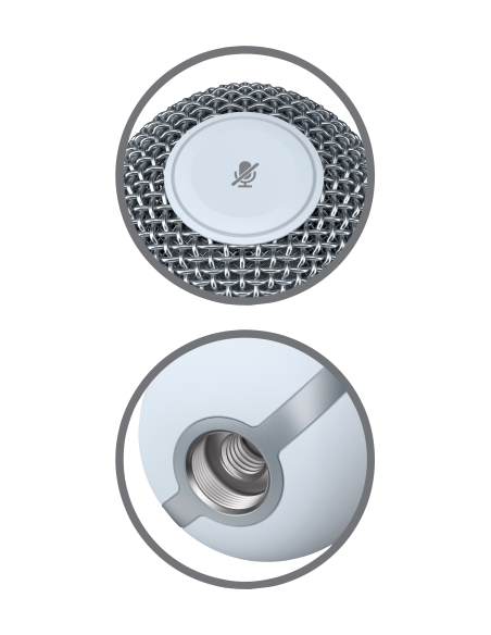 HP HYPERX SOLOCAST WHITE USB MICROPHONE - 519T2AA