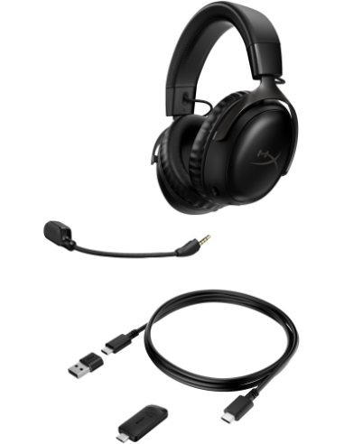 HP HYPERX CLOUD III BLACK WIRLELESS GAMING...