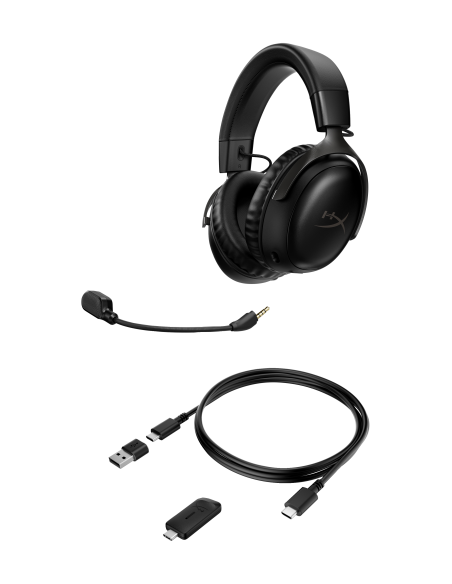 HP HYPERX CLOUD III BLACK WIRLELESS GAMING HEADSET - 77Z45AA