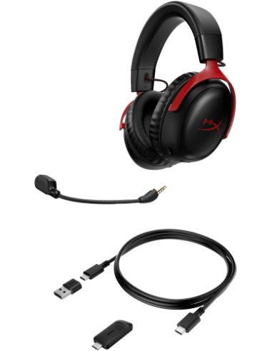 HP HYPERX CLOUD III RED WIRLELESS GAMING...