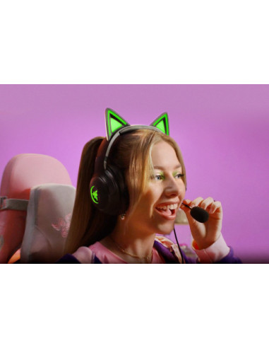 AURICULARES RAZER KRAKEN KITTY V2 NEGRO...