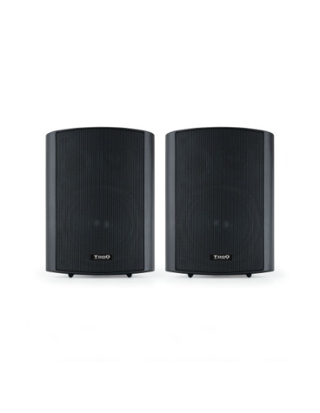 TOOQ ALTAVOCES AUTOAMPLIFICADOS CON SOPORTE DE PARED METÁLICO