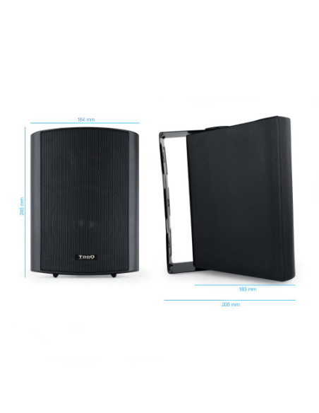 TOOQ ALTAVOCES AUTOAMPLIFICADOS CON SOPORTE DE PARED METÁLICO