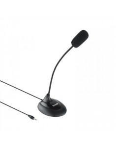 TOOQ MICRÓFONO MULTIMEDIA FLEXIBLE JACK 3.5 MM NEGRO