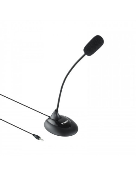 TOOQ MICRÓFONO MULTIMEDIA FLEXIBLE JACK 3.5 MM NEGRO TOOQ MICRÓFONO MULTIMEDIA FLEXIBLE JACK 3.5 MM NEGRO