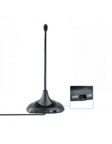 TOOQ MICRÓFONO MULTIMEDIA FLEXIBLE JACK 3.5 MM...