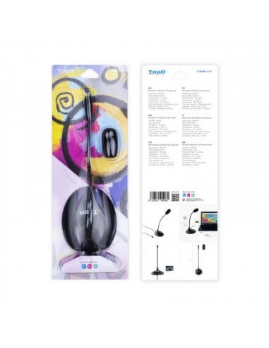 TOOQ MICRÓFONO MULTIMEDIA FLEXIBLE JACK 3.5 MM...