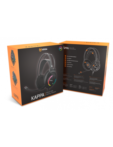 KROM AURICULAR GAMING KAPPA. STEREO. RGB