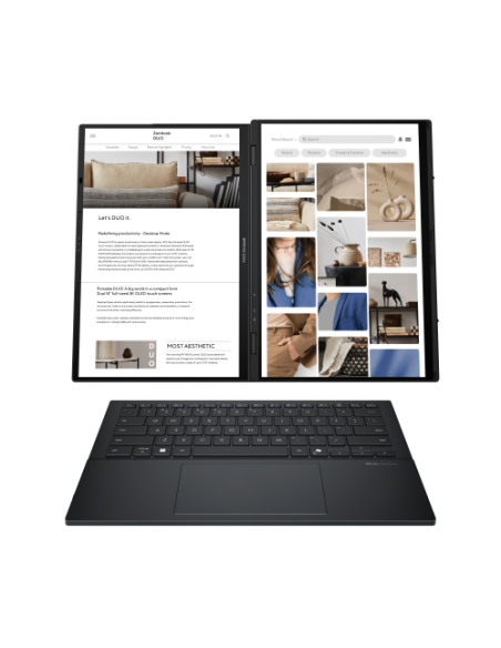 PORTATIL ASUS ZENBOOK DUO UX8406CA-PZ009W. 14'' 3K (2880 X 1800) OLED 120HZ. ULTRA 9. INTEL ARC GRAPHICS. LPDDR5X 32GB. 2TB PCIE