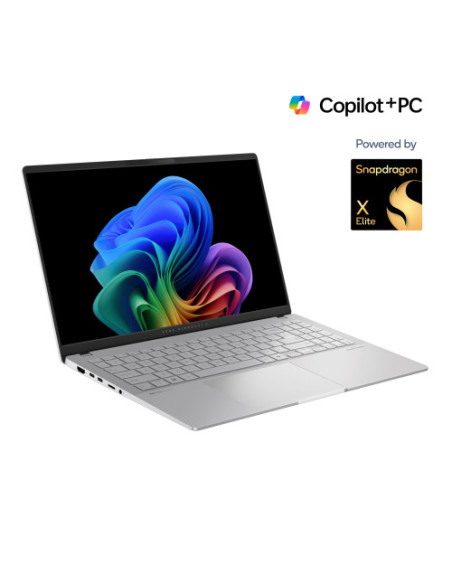 PORTATIL ASUS VIVOBOOK S 15 S5507QA-MA006W.  15.6" WIDE QUAD HD+ OLED. QUALCOMM X1E-78-100. QUALCOMM ADRENO GPU. 16GB LPDDR5. 1T
