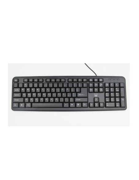 EWENT TECLADO STANDARD SLIM USB NEGRO (EW3109)