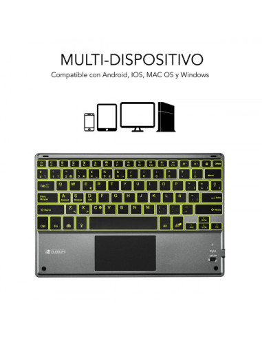TECLADO RETROILUMINADO BLUETOOTH SMART BACKLIT...