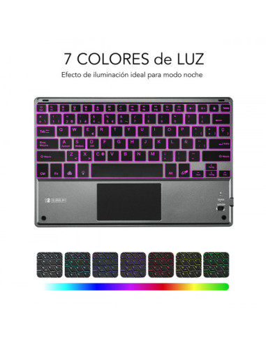 TECLADO RETROILUMINADO BLUETOOTH SMART BACKLIT...