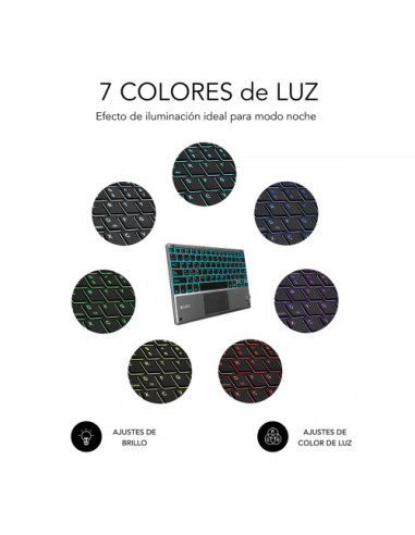 TECLADO RETROILUMINADO BLUETOOTH SMART BACKLIT...