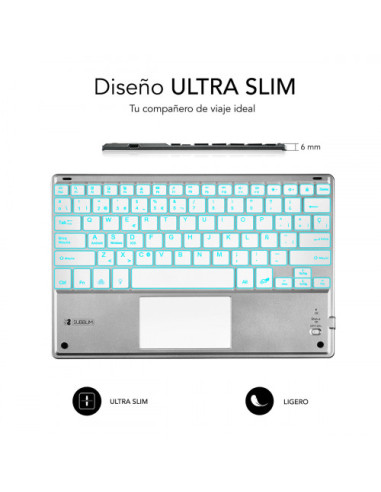 TECLADO RETROILUMINADO BLUETOOTH SMART BACKLIT...