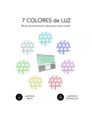 TECLADO RETROILUMINADO BLUETOOTH SMART BACKLIT...