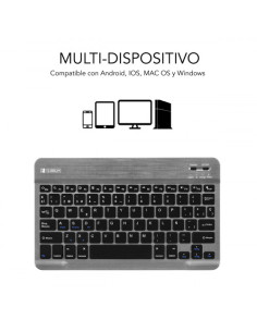 TECLADO BLUETOOTH SMART BT KEYBOARD GREY 2