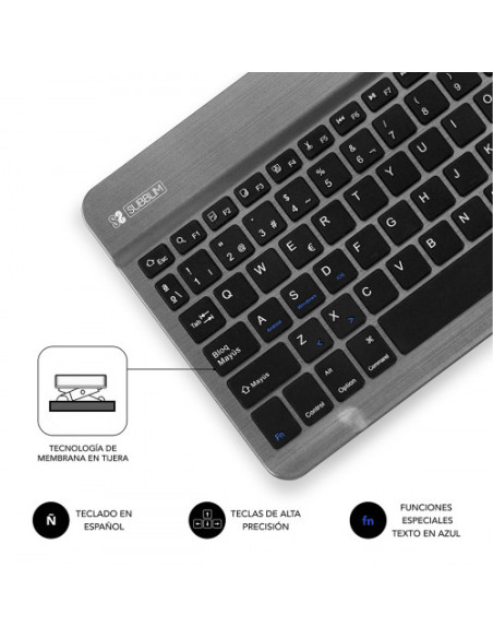 TECLADO BLUETOOTH SMART BT KEYBOARD GREY