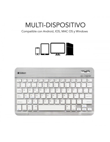 TECLADO BLUETOOTH SMART BT KEYBOARD SILVER