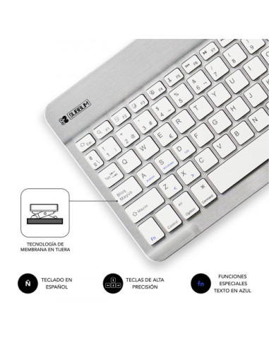 TECLADO BLUETOOTH SMART BT KEYBOARD SILVER